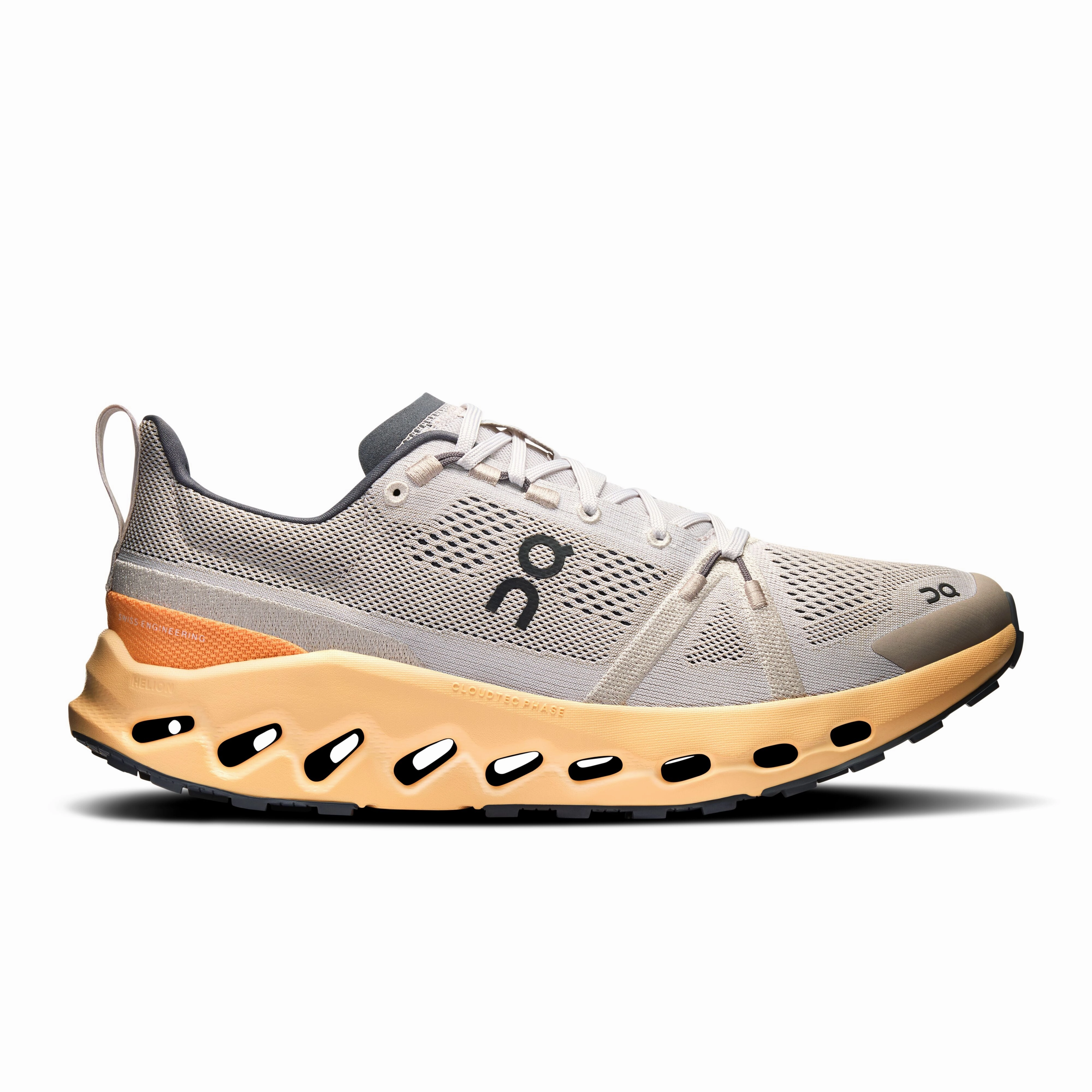 Men's On Cloudsurfer Trail Running Shoe in Silver | Blonde Best Ultramarathon Trail Shoes