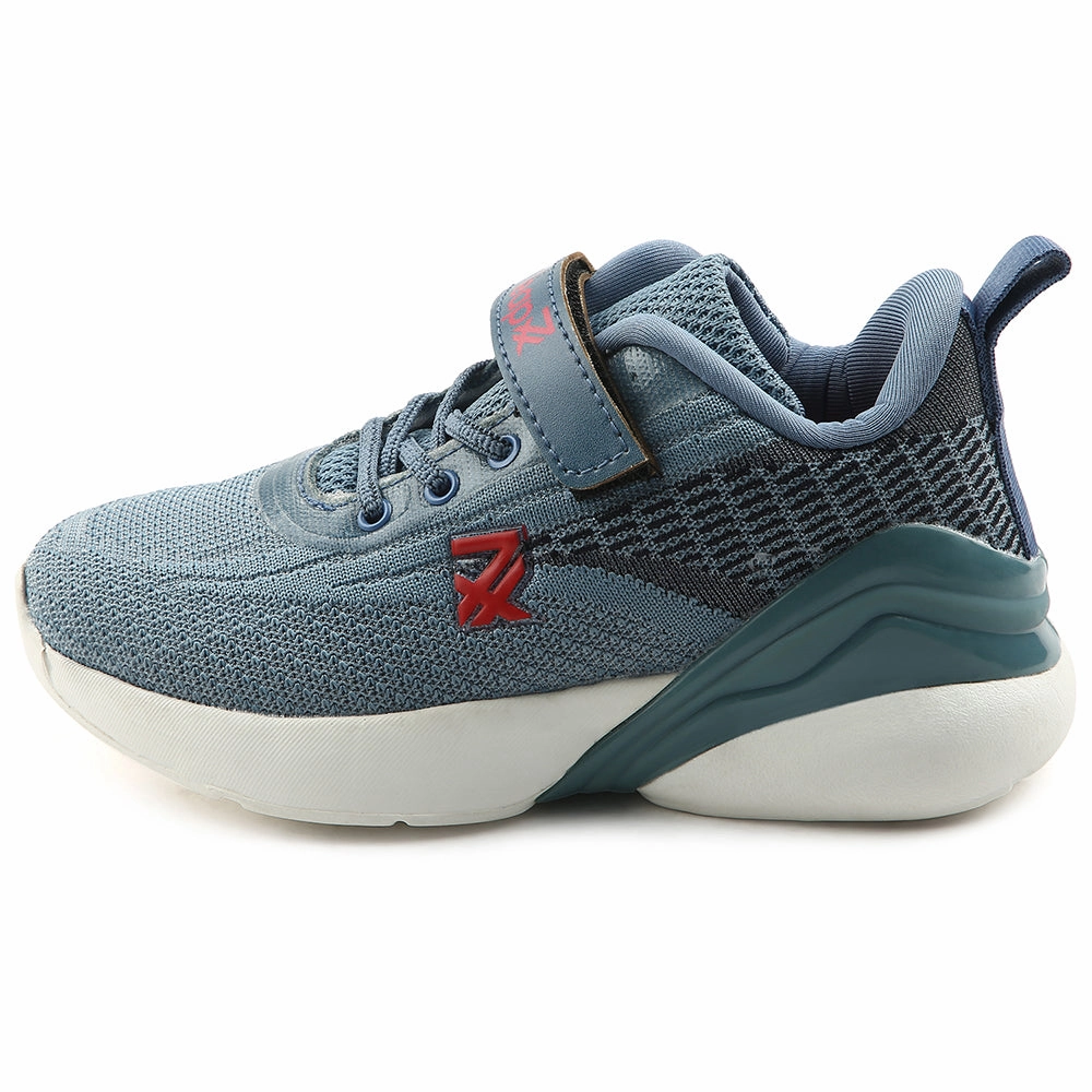 Discount Road Running Shoes Leap7x Blue Sports Lacing Running Shoes For Kids COVER-02 By Liberty