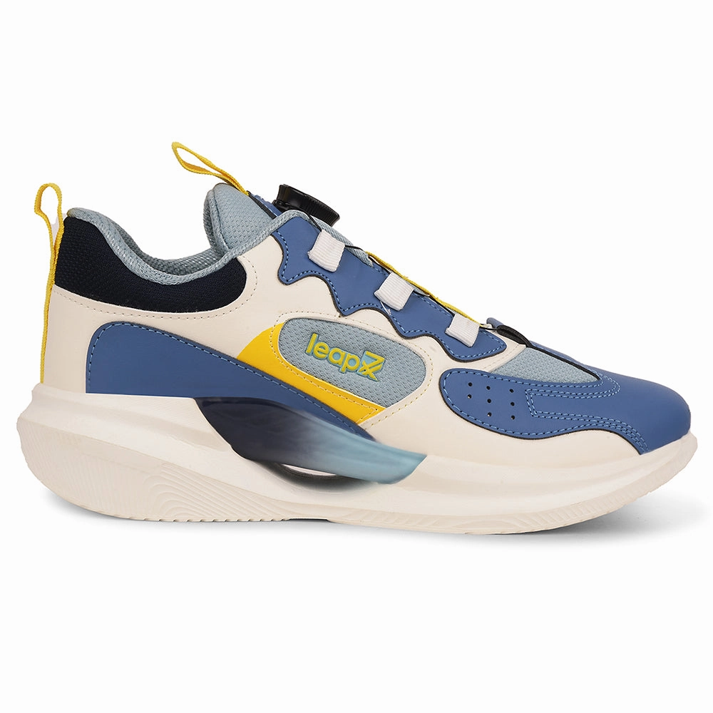 Leap7x Blue Sports Non Lacing Running Shoes For Kids GAMEON-1 By Liberty On Running Shoe Sale