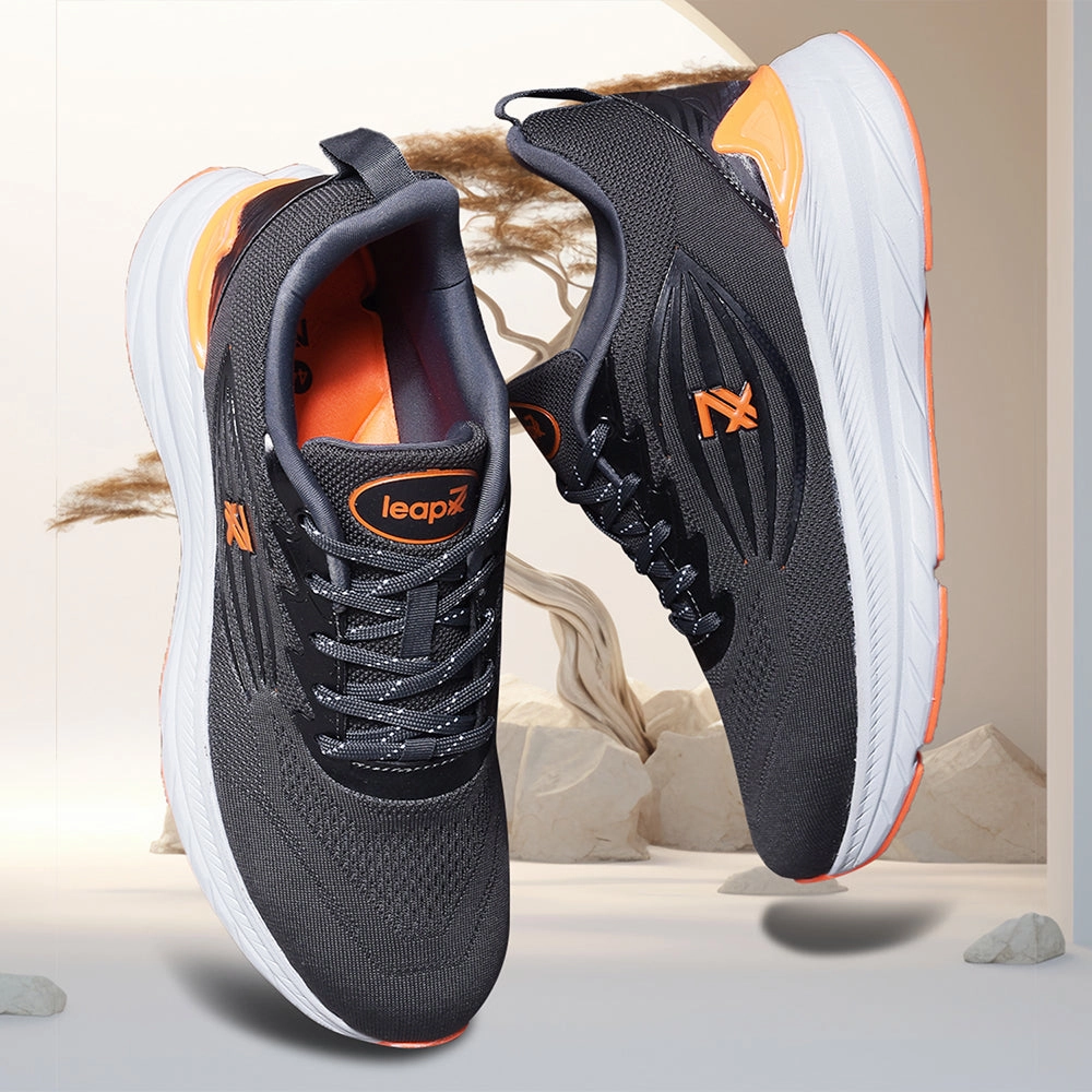 Leap7x By Liberty Men RW-02 D.Grey Sports Lacing Shoes Shoes Running Ultra Boost