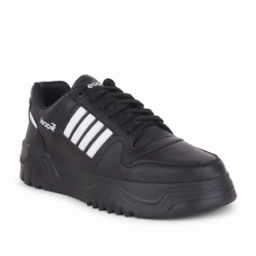 Leap7x Casual Black Lacing Sneakers For Men JAXER-1E By Liberty Sneakers Fitflop