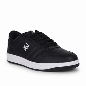 Leap7x Casual Black Lacing Sneakers JAXEN-3E By Liberty Slide Sneakers