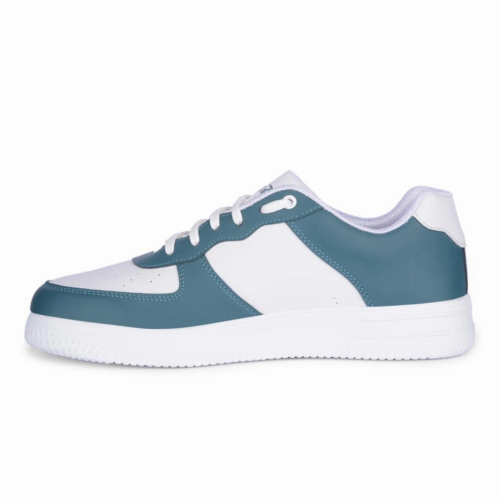 Leap7x Casual Light Green Lacing Sneakers For Men DUGLAS-1E By Liberty Made In Portugal Leather Sneakers