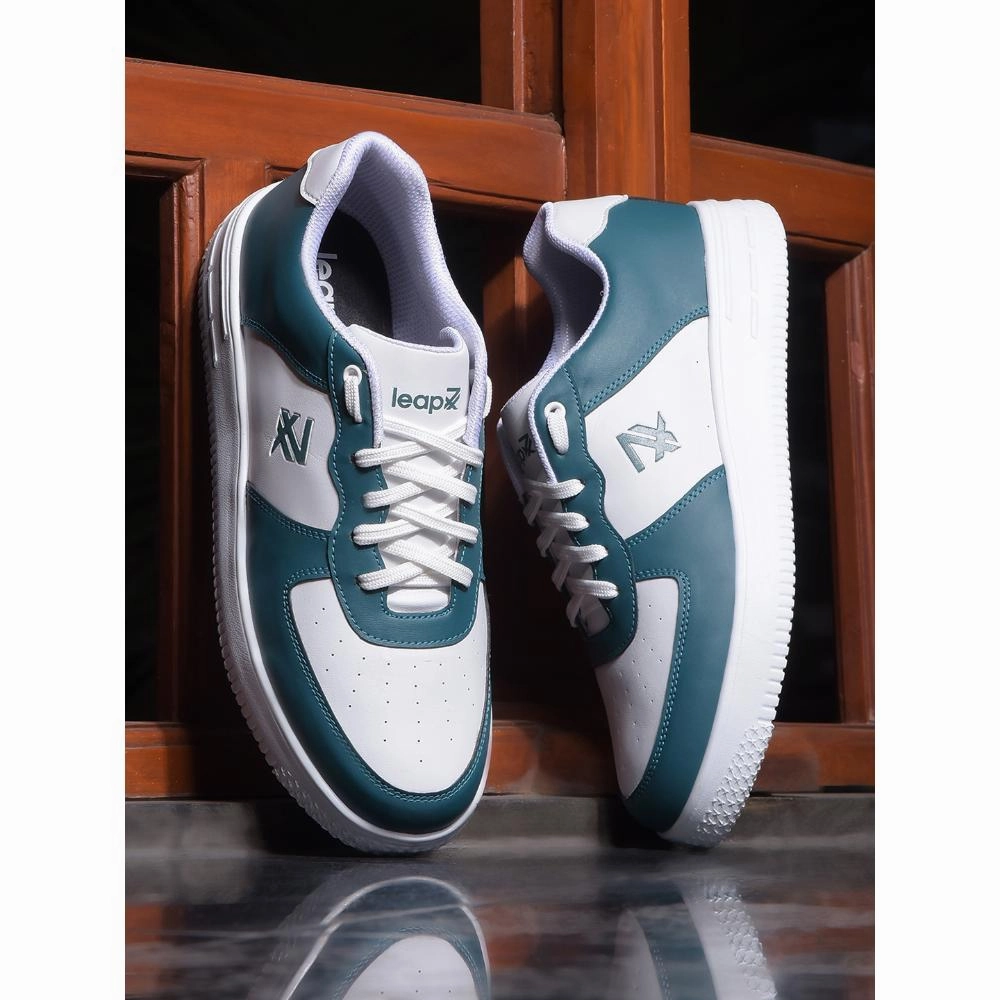 Leap7x Casual Light Green Lacing Sneakers For Men DUGLAS-1E By Liberty Sneakers Mm6