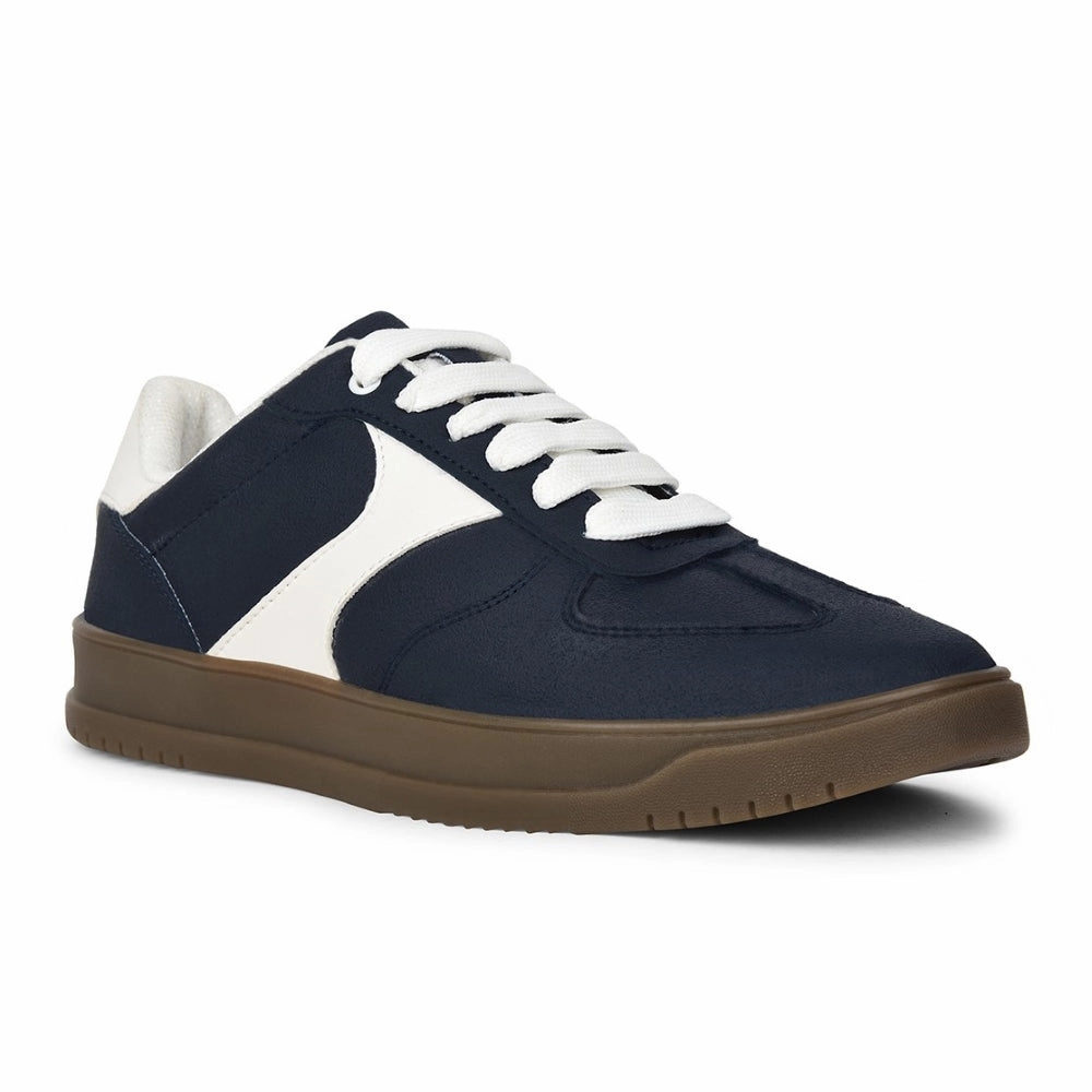 Country Suede Sneakers Leap7x Casual Navy Blue Lacing Sneakers For Men SPORTSTAR7 By Liberty