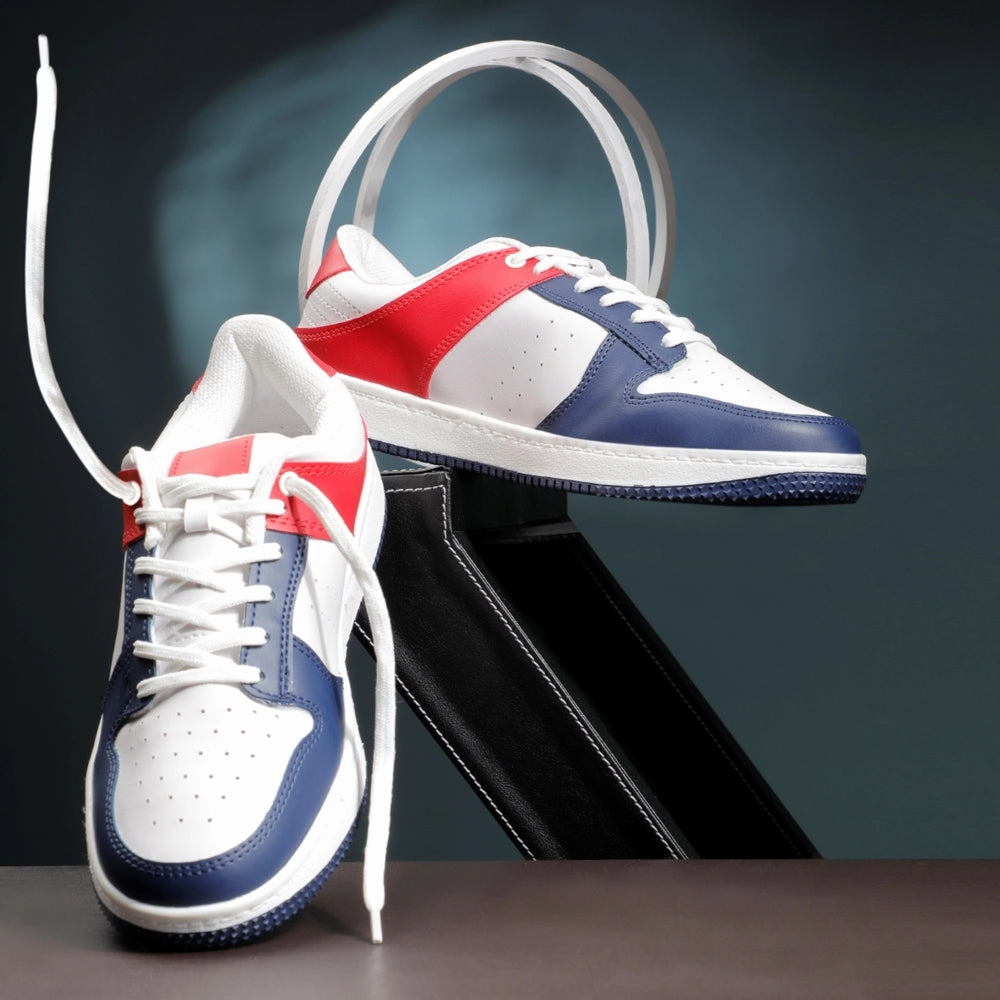 Country Casual Shoes Leap7x Casual Navy Blue Lacing Sneakers For Men SPORTSTAR By Liberty