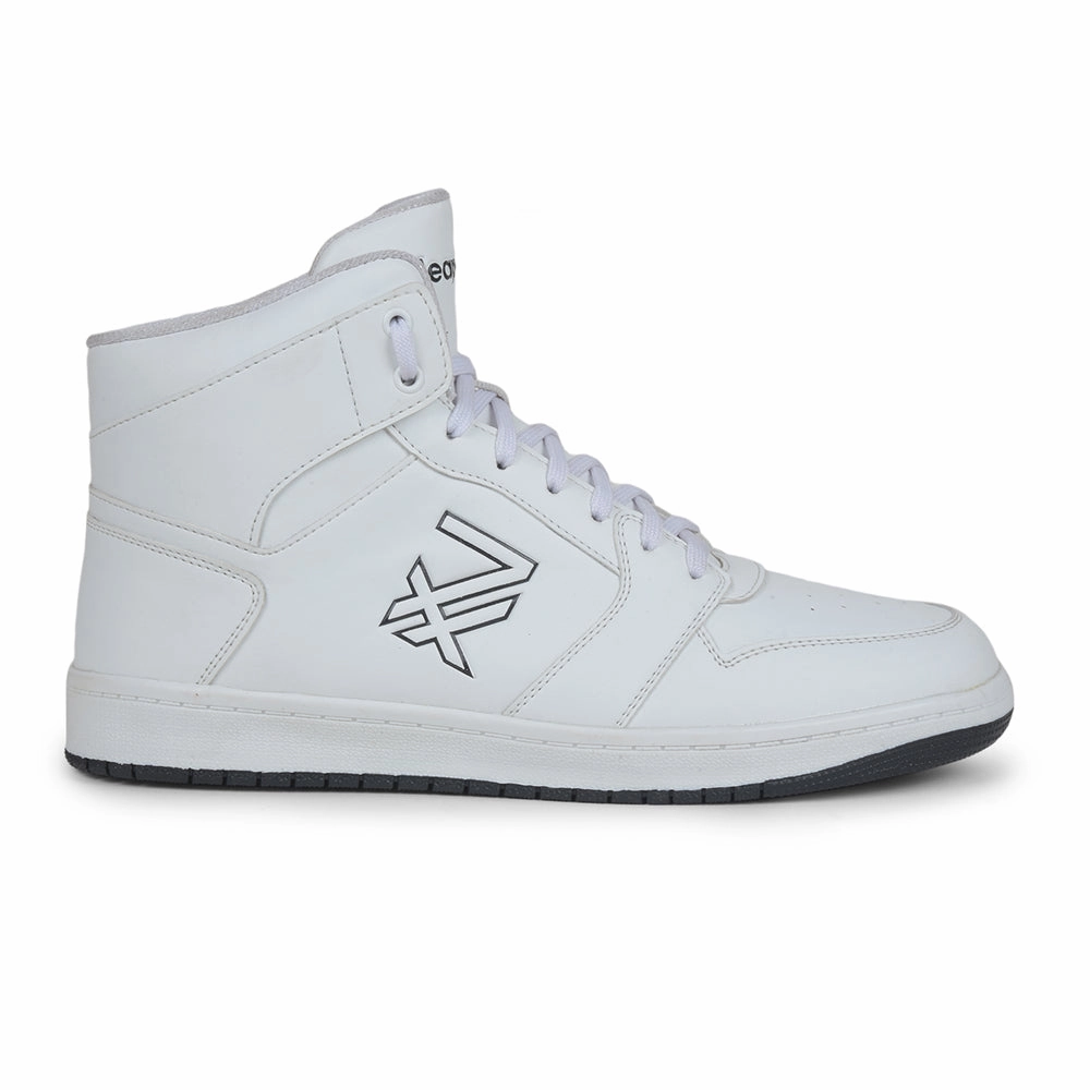 Sneakers High Tops Leap7x Casual White Lacing Sneakers For Men JAXEN-2E By Liberty