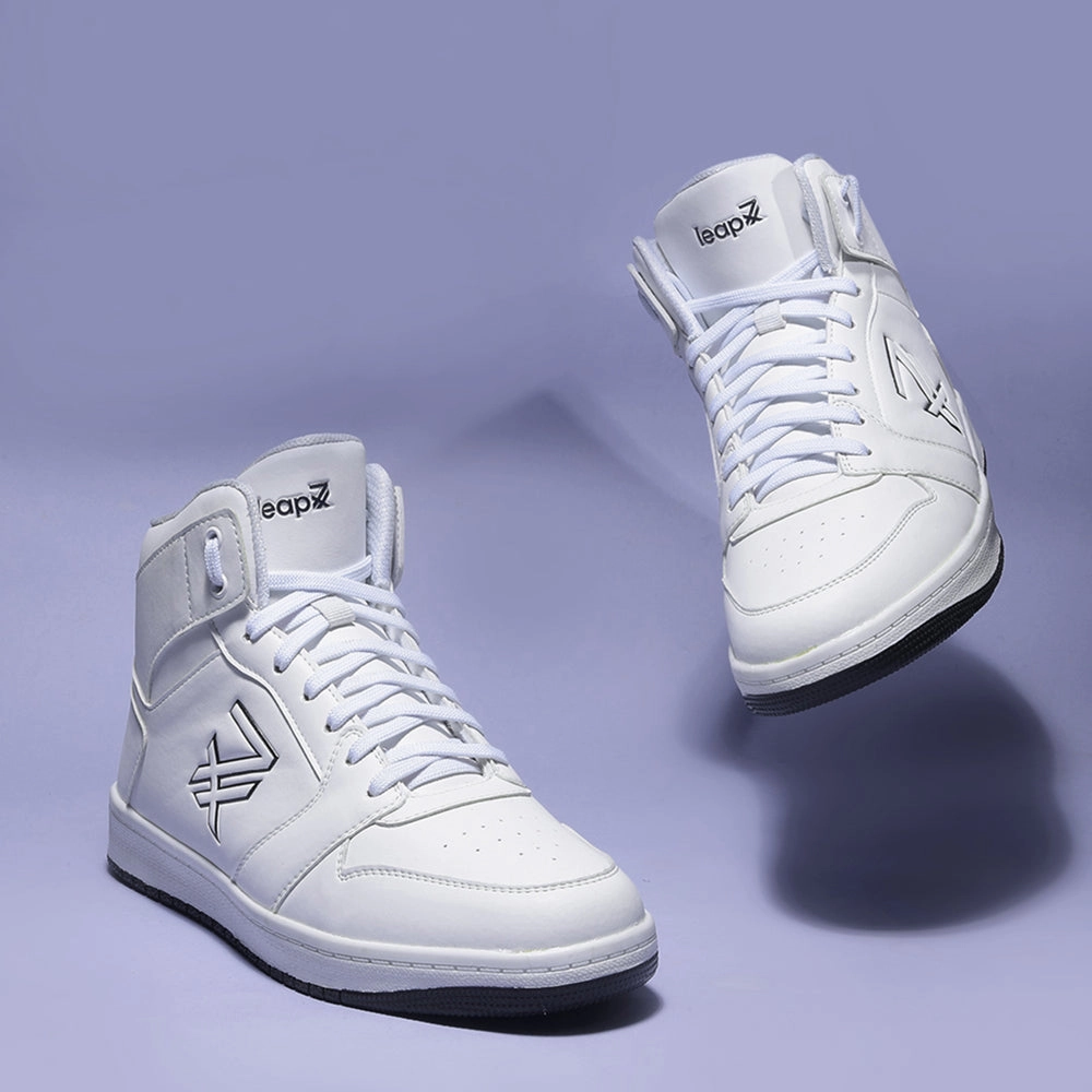 Leap7x Casual White Lacing Sneakers For Men JAXEN-2E By Liberty Biodegradable Sneakers