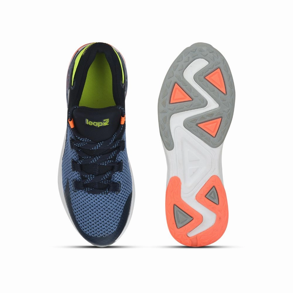 Leap7x Lacing Navy Blue Casual Shoes For Men SIGMA-1E By Liberty Soft Casual Leather Shoe