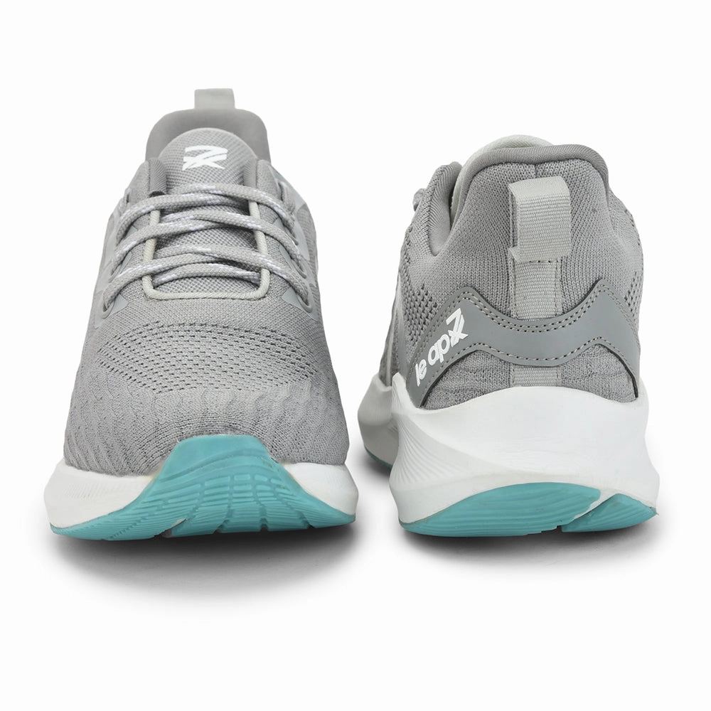 Black Friday Running Shoes Leap7x Lacing Sports Shoes For Men (Grey) CHALANGE-2 By Liberty