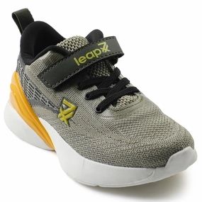 Run Shoe Store Near Me Leap7x Olive Green Sports Lacing Running Shoes For Kids COVER-02 By Liberty