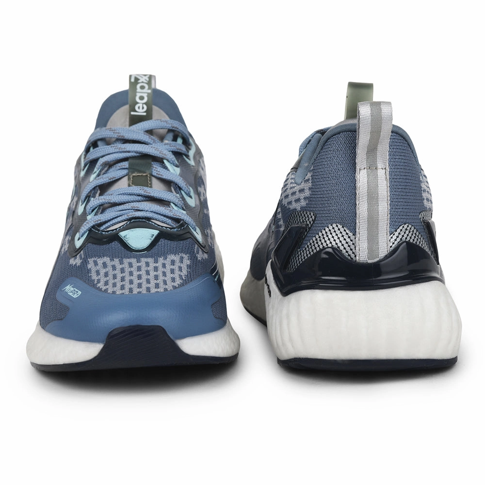 Best Running Shoe For High Arches Leap7x Sky Blue Sports Lacing Running Shoes For Men TORNADO-1 By Liberty