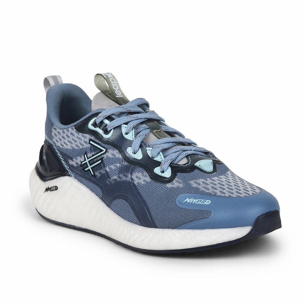 Leap7x Sky Blue Sports Lacing Running Shoes For Men TORNADO-1 By Liberty How To Wear Jeans With Running Shoes