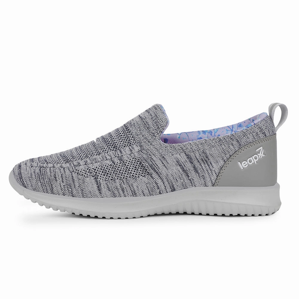 Leap7x Sports Light Grey Walking Shoes For Women WENDY-5E By Liberty Walking Walking