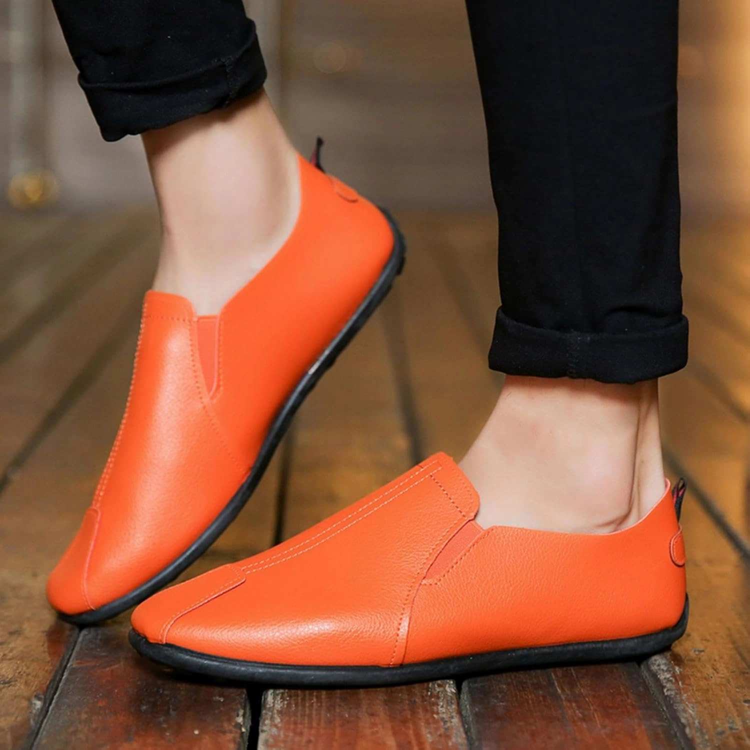 Air Max 90 Casual Shoes Leisure Men's Four Seasons Non Slip Flat Round Toe Breathable Slip On Lazy Leisure Casual Dress Shoes for Men Size 8 Cushion