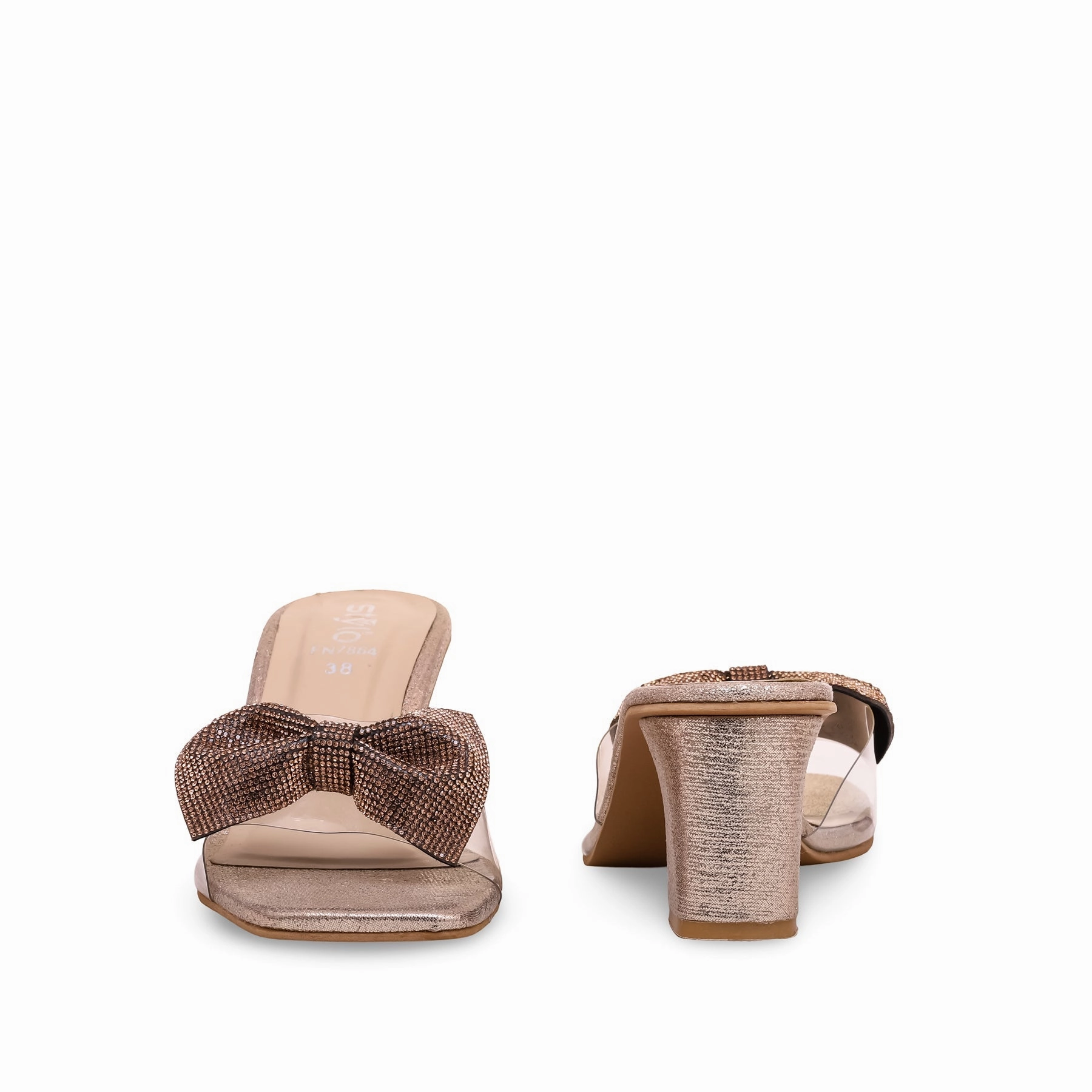 Golden Fancy Slipper FN7864 Slides Dupe