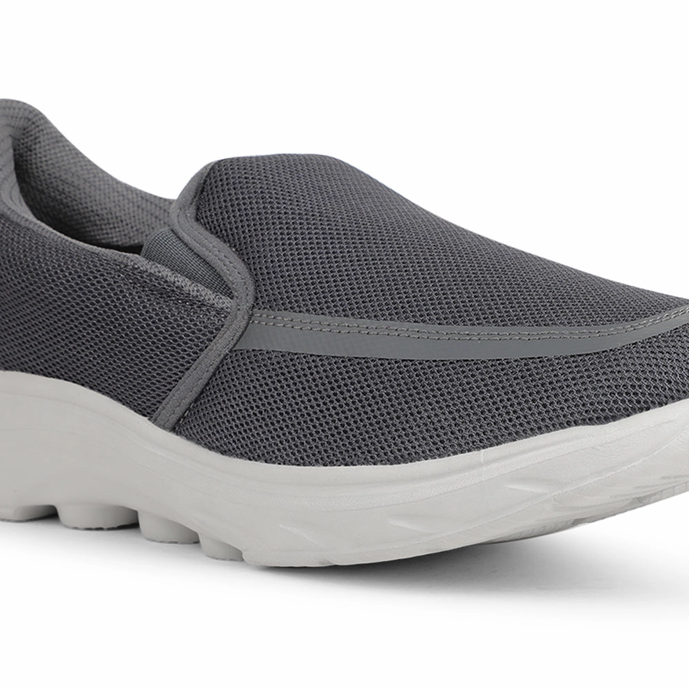 Ankle Wrap Espadrilles Wedge Heel Leap7x Dark Grey Casual Non Lacing Shoes For Men DENIS-1 By Liberty