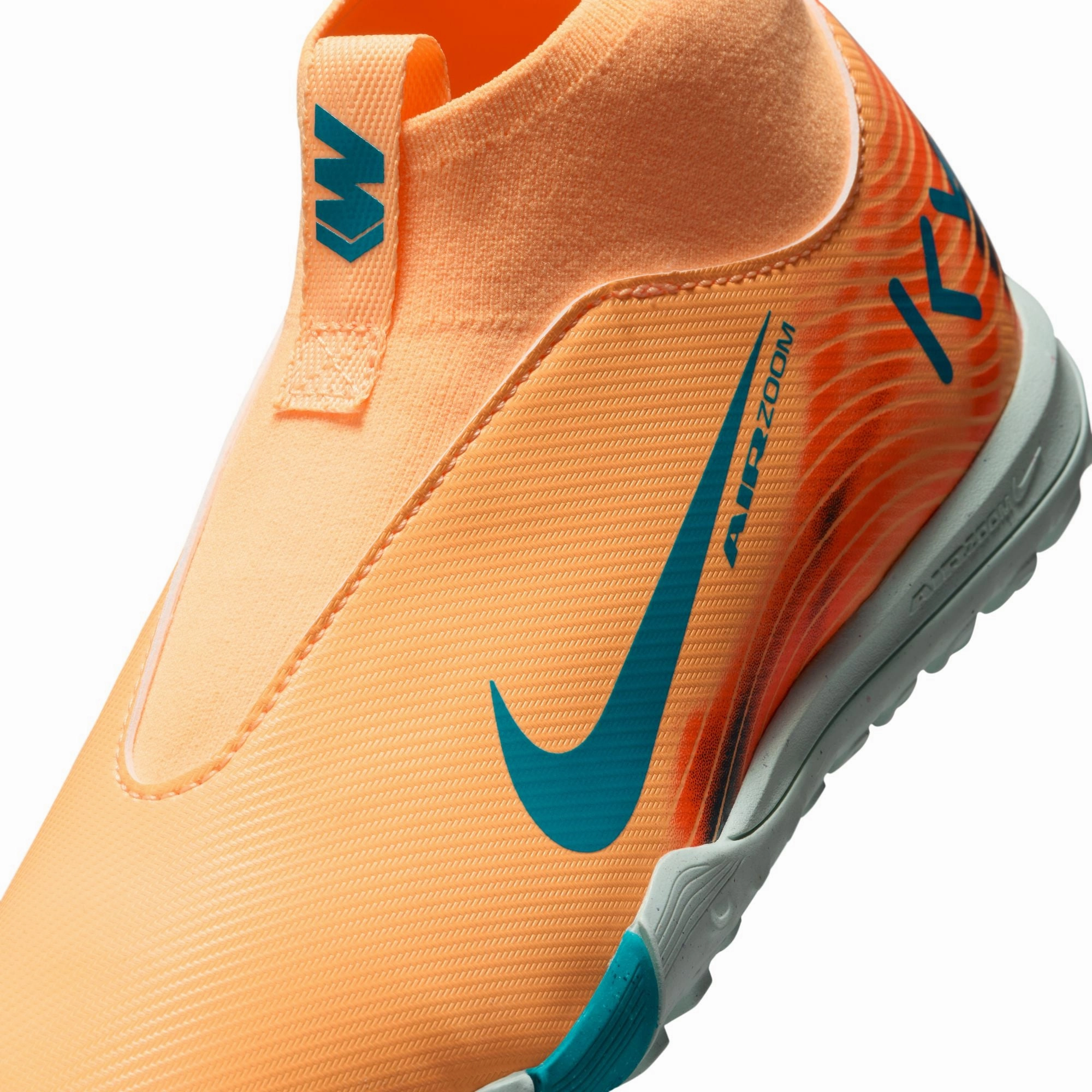 Nike Junior Superfly 10 Academy Kylian Mbappe TF Turf Soccer Shoes - Melon Tint/Neo Turq-Igloo Fg/mg Soccer Cleats Meaning