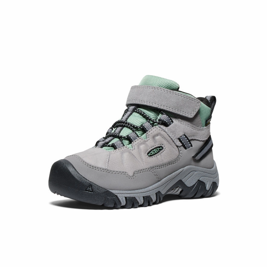 Little Kids' Targhee IV Waterproof Hiking Boot  |  Alloy/Granite Green Hiking Vs Work Boots