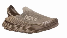 Best Shoes For Arthritic Feet Men's HOKA U RESTORE TC Recovery Shoe  - M-1134532 DOTN - DUNE/OXFORD TAN