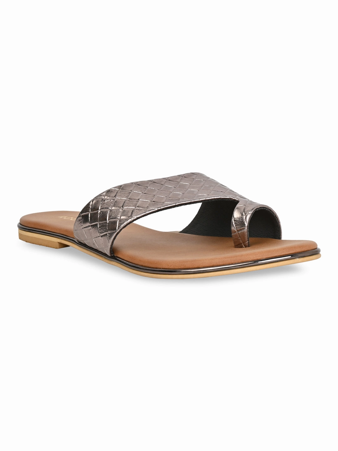 Rocia By Regal Gun Metal Women Casual Woven Flats Best Walking Shoes For Flat Feet And Bad Knees