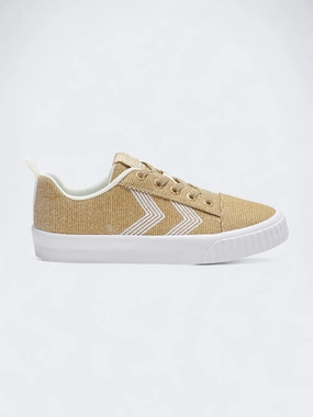 No Socks In Sneakers Kid's Girl's Glitter Sneakers,Gold