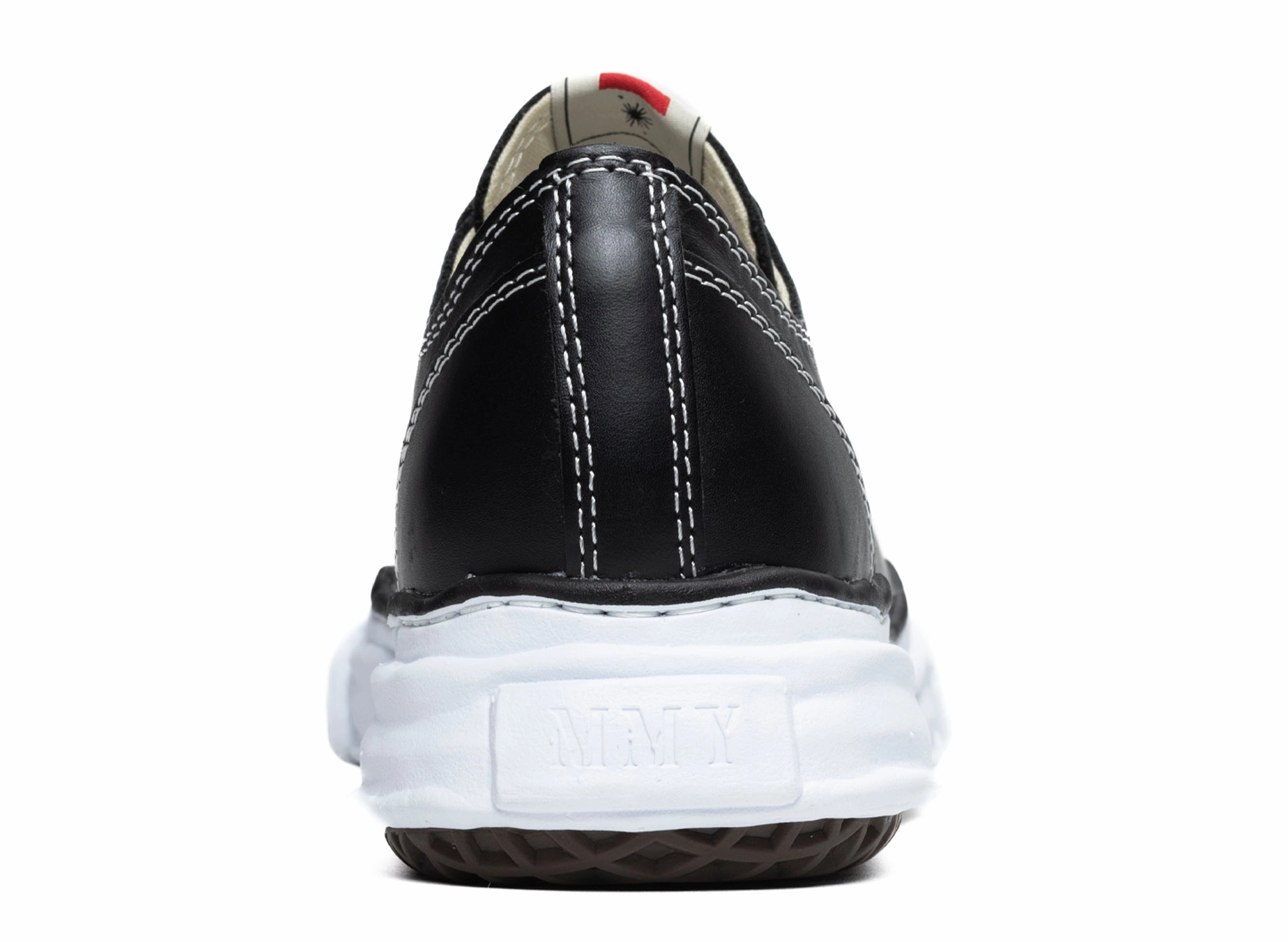 Jimmy Choo Nappa Leather Espadrille Buckle Maison Mihara Yasuhiro Low Top Lace Up Sneaker in Black