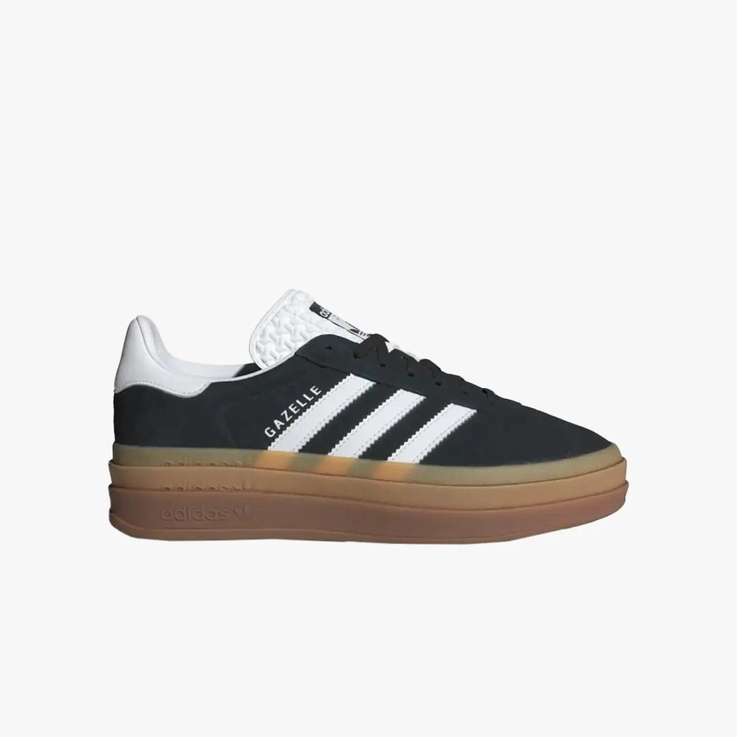 Women's Originals Gazelle Bold "Black White Gum" Shoes Family Adidas Shoes