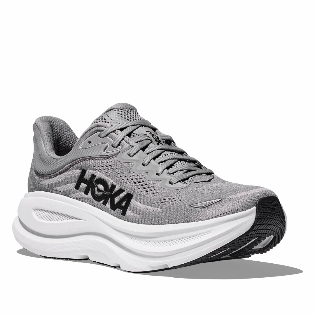 Ts Pro Model Basketball Shoes Men's - Hoka Bondi 9 - Galactic Grey/Stellar Grey