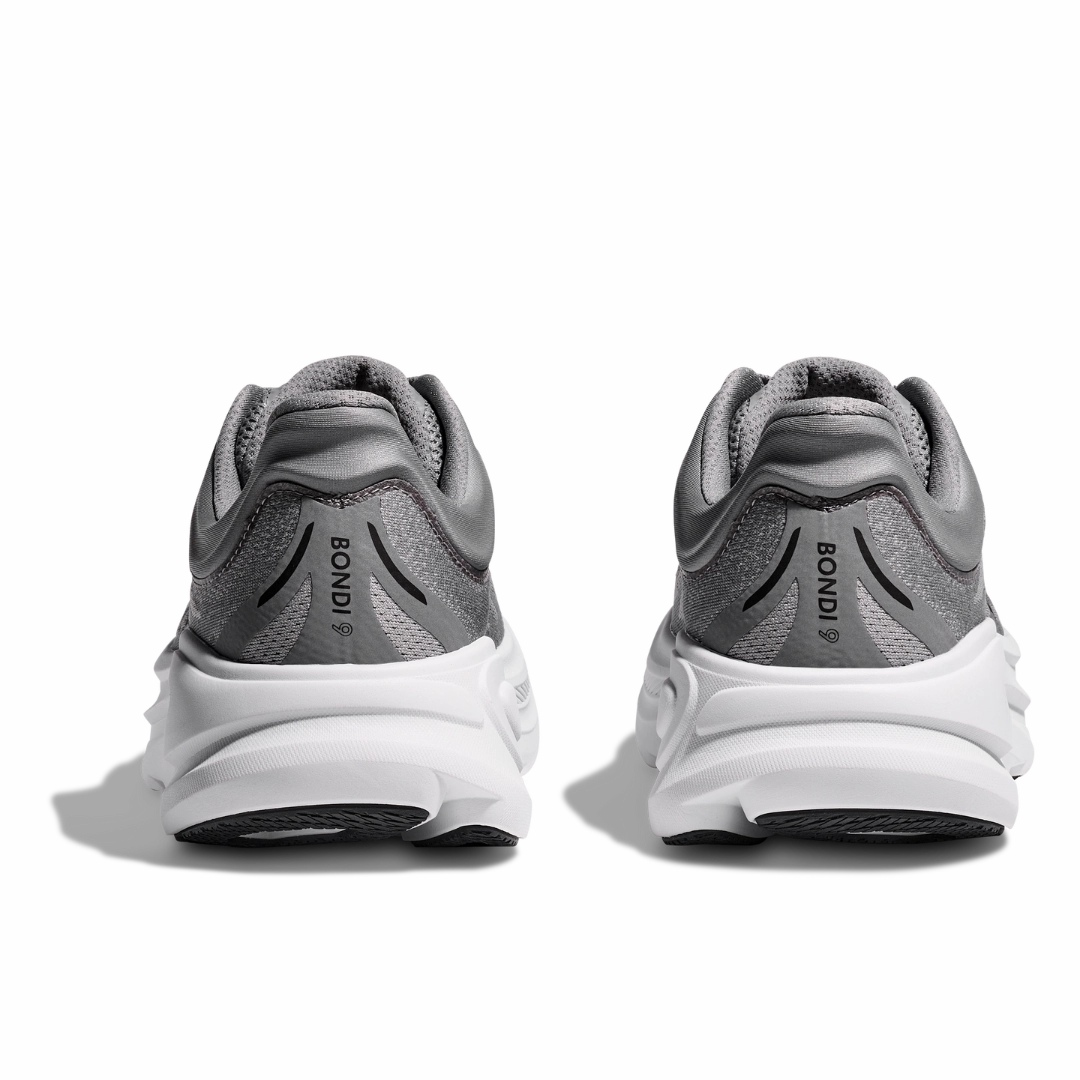 Most Popular Basketball Shoes 2024 Men's - Hoka Bondi 9 - Galactic Grey/Stellar Grey