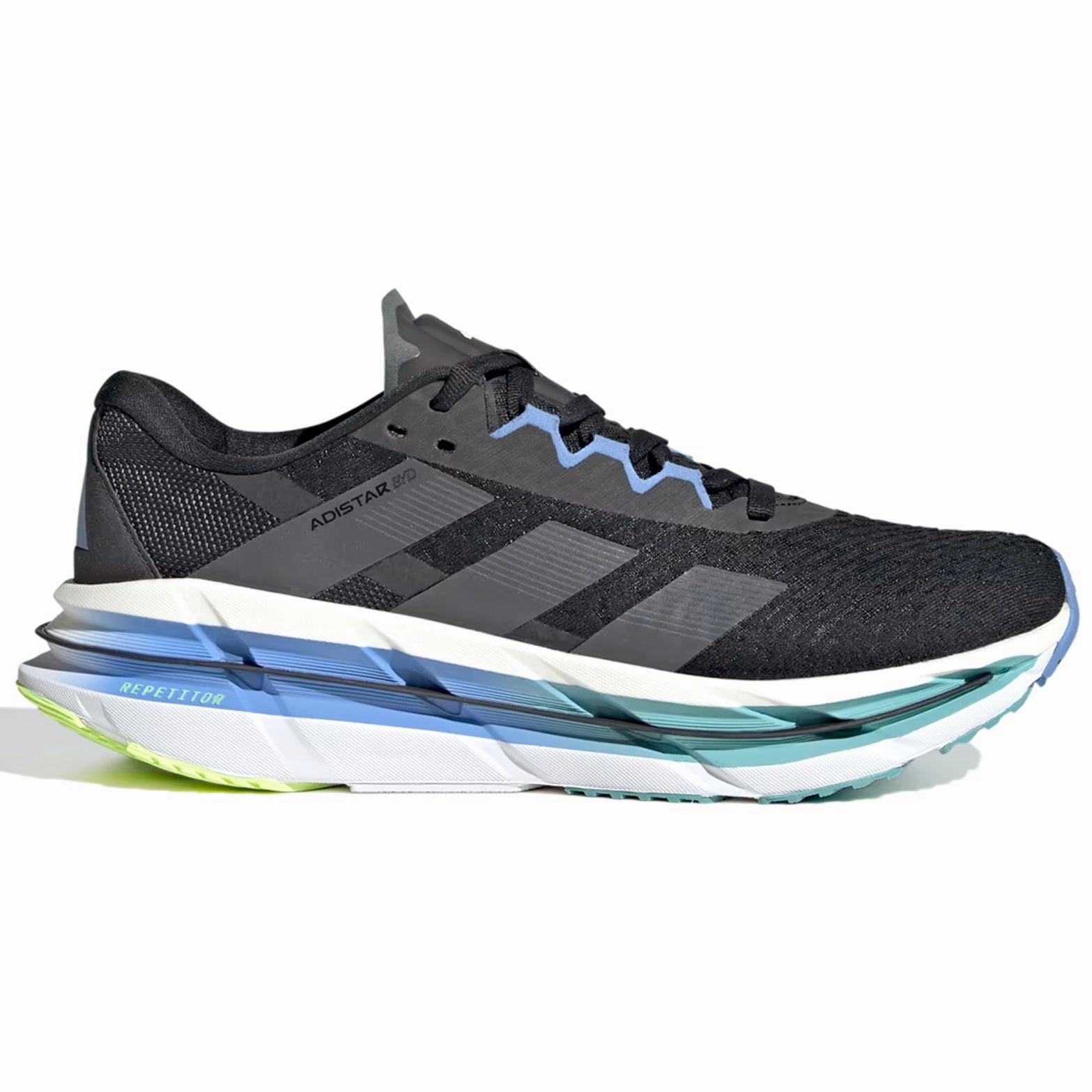 Adidas Safety Toe Shoes Men's Adistar BYD Running Shoes Core Black / Grey Five / Blue Fusion