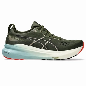 Men's Asics Gel-Kayano 31, Smog Green/Black, 10 D Medium Asics Gel Flux 2 Running Shoe