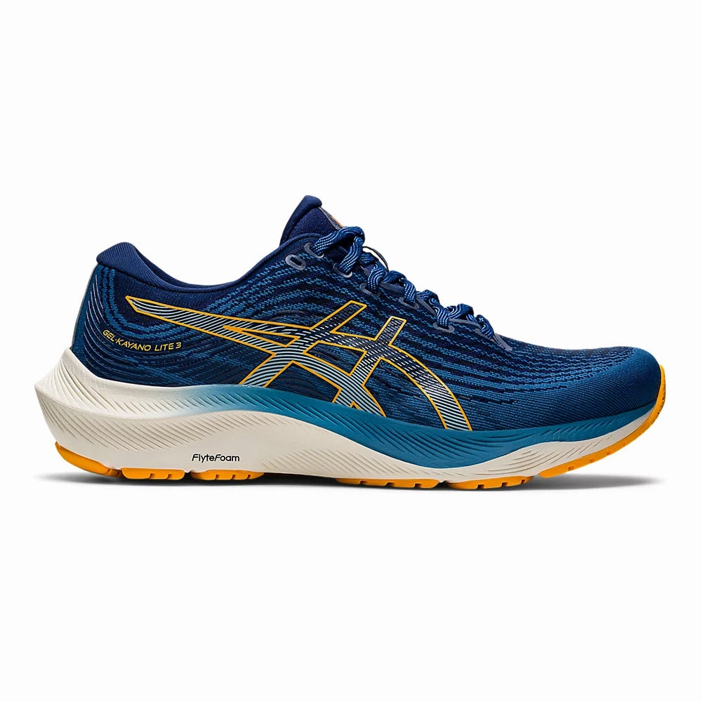Men's Asics GEL-Kayano Lite 3, Azure/Amber, 10.5 D Medium Best Asics Gel Shoes