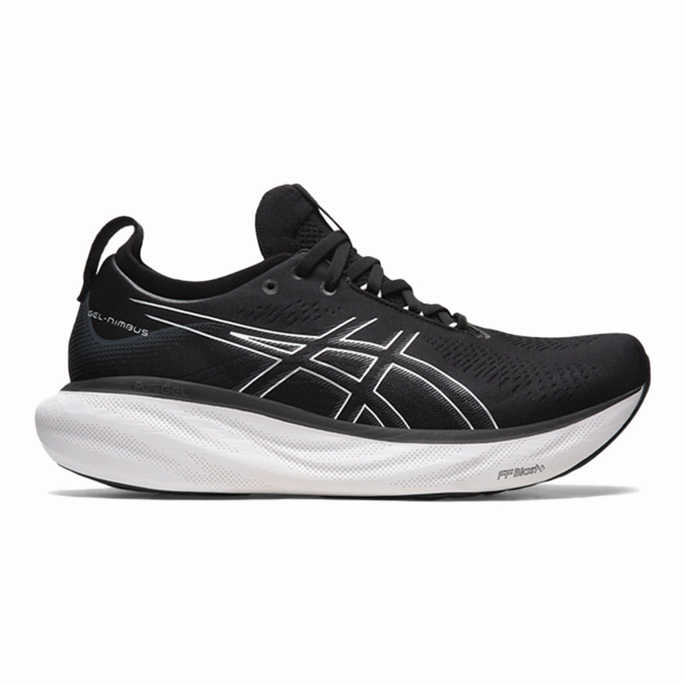 Asics Gel-indicate Running Shoe Men's Asics Gel-Nimbus 25, Black/Pure Silver, 13.5 4E Extra Wide