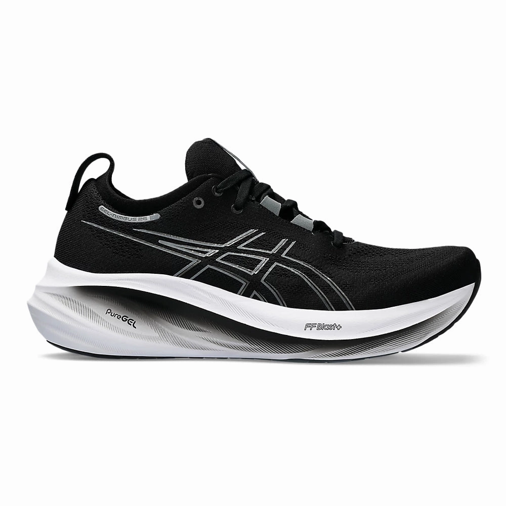 Best Asics Waterproof Shoes Men's Asics GEL-Nimbus 26, Black/Graphite Grey, 9.5 2E Wide