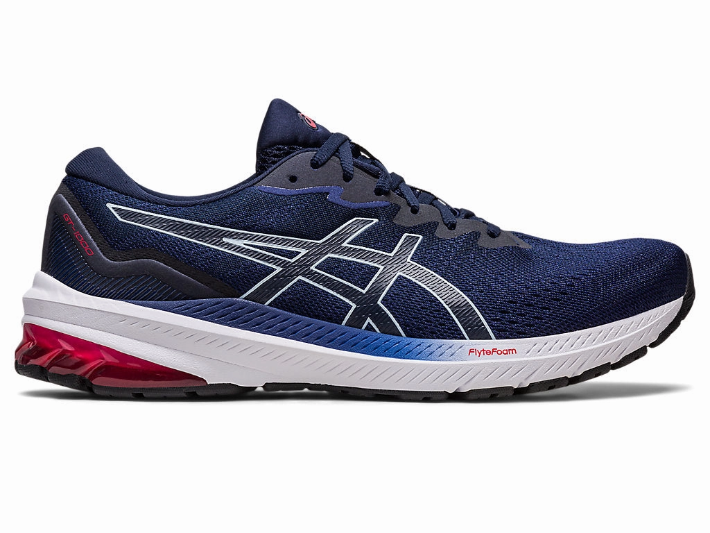 Men's Asics Gt-1000 11, Indigo Blue/Midnight, 10.5 D Medium Best Running Shoes Asics