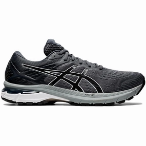 Men's Asics GT-2000 9, Carrier Grey/Black, 12 2E Wide Asics Carbon Plated Running Shoes