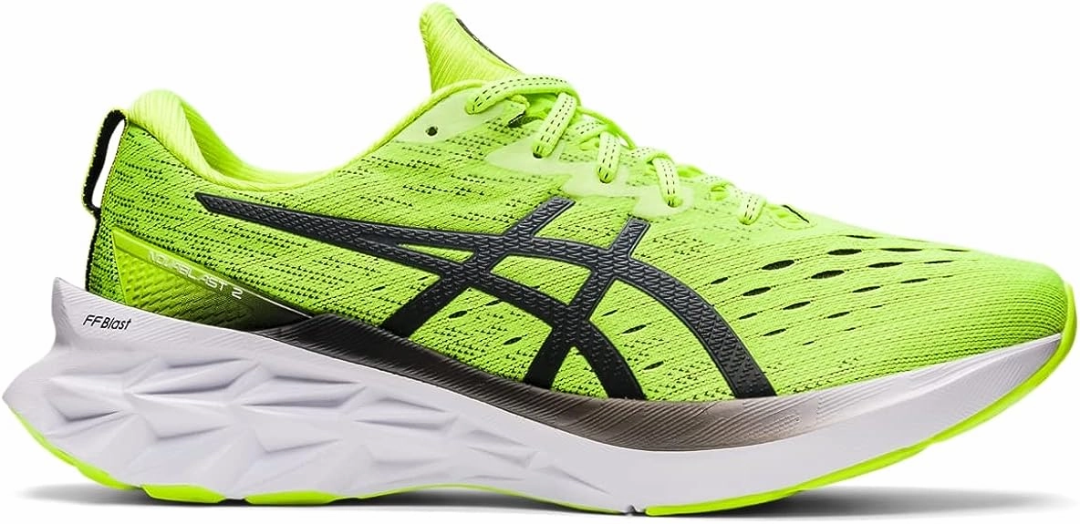 Men's Asics Novablast 2, Hazard Green/Carrier Grey, 11 D Medium Asics Shoes Categories