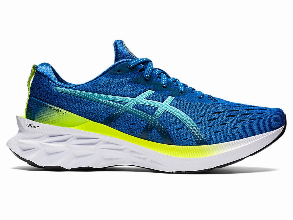 Men's Asics Novablast 2, Lake Drive/Ice Mint, 13 D Medium Asics Gel-rocket 6 Volleyball Shoe