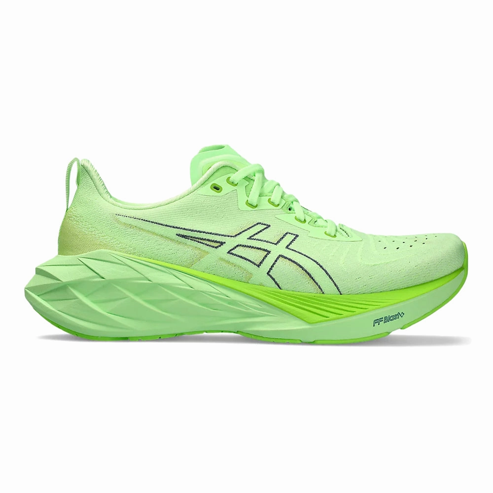 Men's Asics Novablast 4, Illuminate Green/Lime Burst, 12 D Medium Asics Gel Tactic 2 Volleyball Shoes
