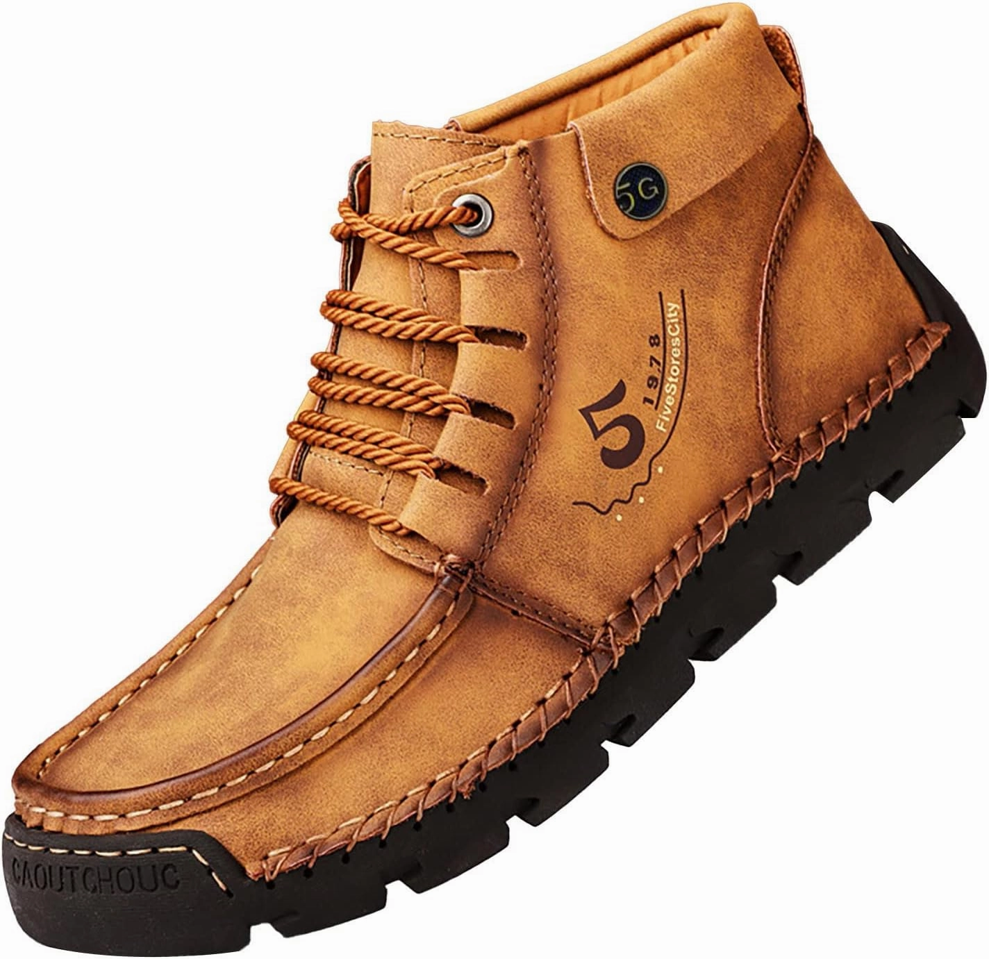 Men's British Large Casual Leather Handcrafted Foreign Trade Lace Up Sports Shoes Mens Slip on Sneaker Men's Shoes Men Shoes Dryjoy Casual Golf Shoes