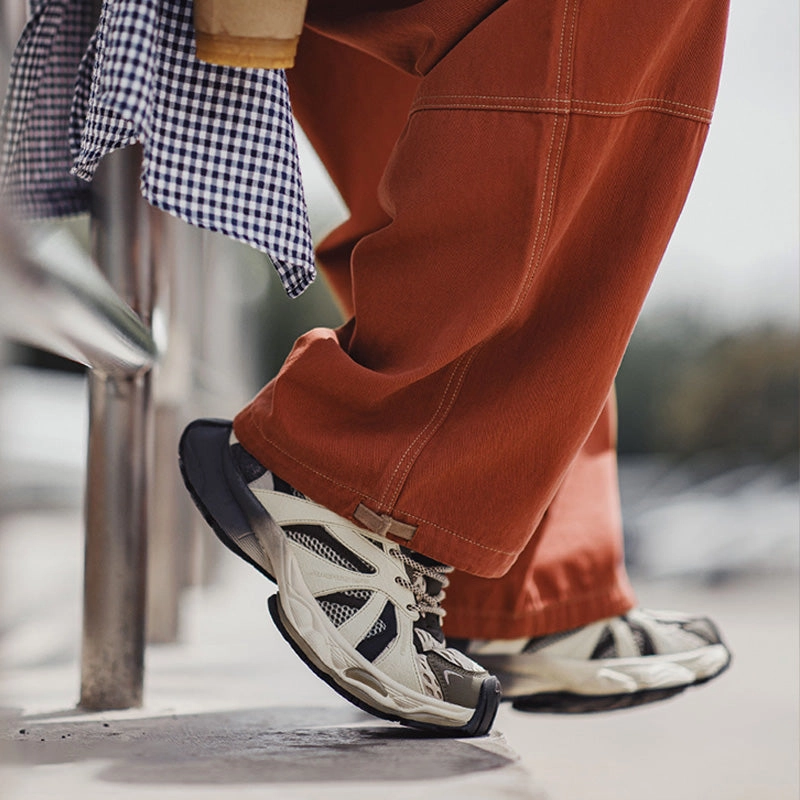 Lightweight Hiking Sneakers Men's Chic Breathable Mesh Casual Platform Sneakers