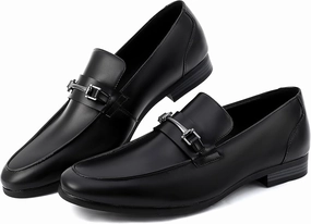 Our Legacy Loafers Men's Dress Penny Loafers, Mens Business Formal Leather Loafer Shoes
