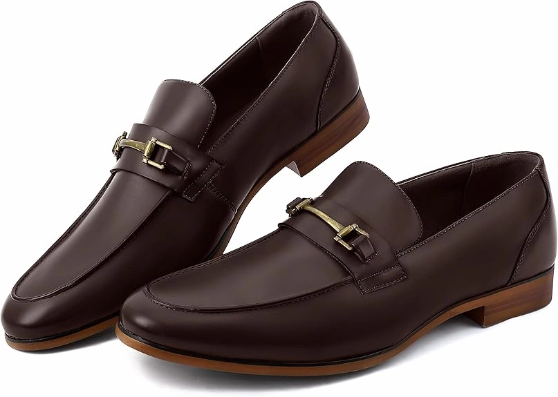 Men's Dress Penny Loafers, Mens Business Formal Leather Loafer Shoes Good Quality Loafers