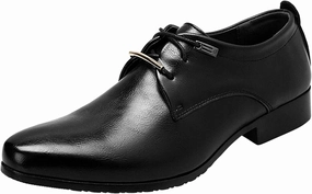 Casual Shoes Philippines Men's Dress Shoes Loafers Black Fashion Style Men's Breathable Comfortable Business Lace Up Work Leisure Solid Color Leather Shoes Suede Dress Shoes