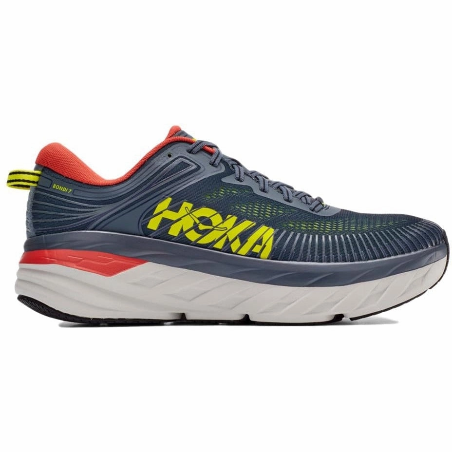 Shoes True To Size Men's Hoka Bondi 7, Turbulence/Chili, 10 D Medium