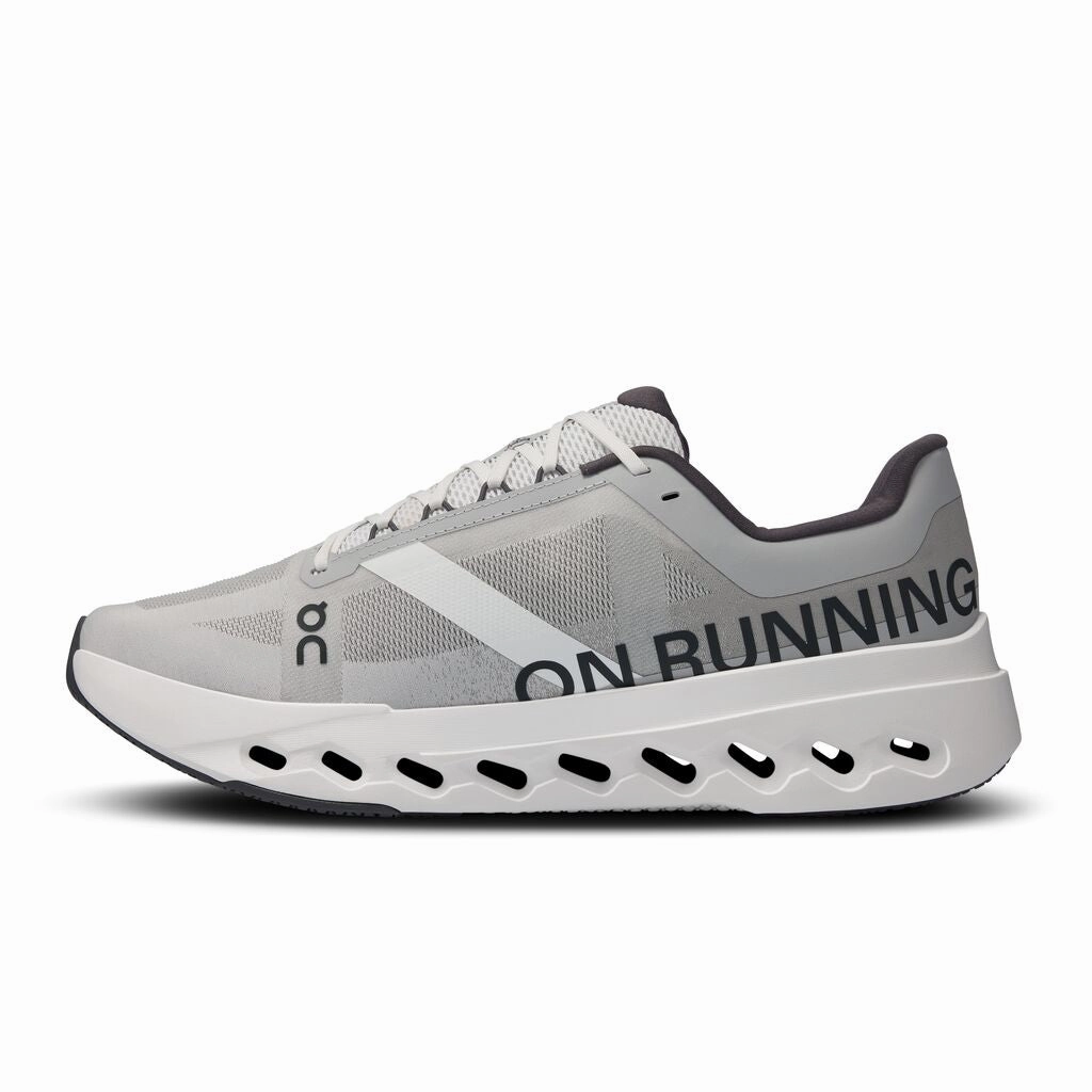 Top Running Shoes For Wide Feet Men's On Cloudsurfer Next Running Shoe in Glacier | White