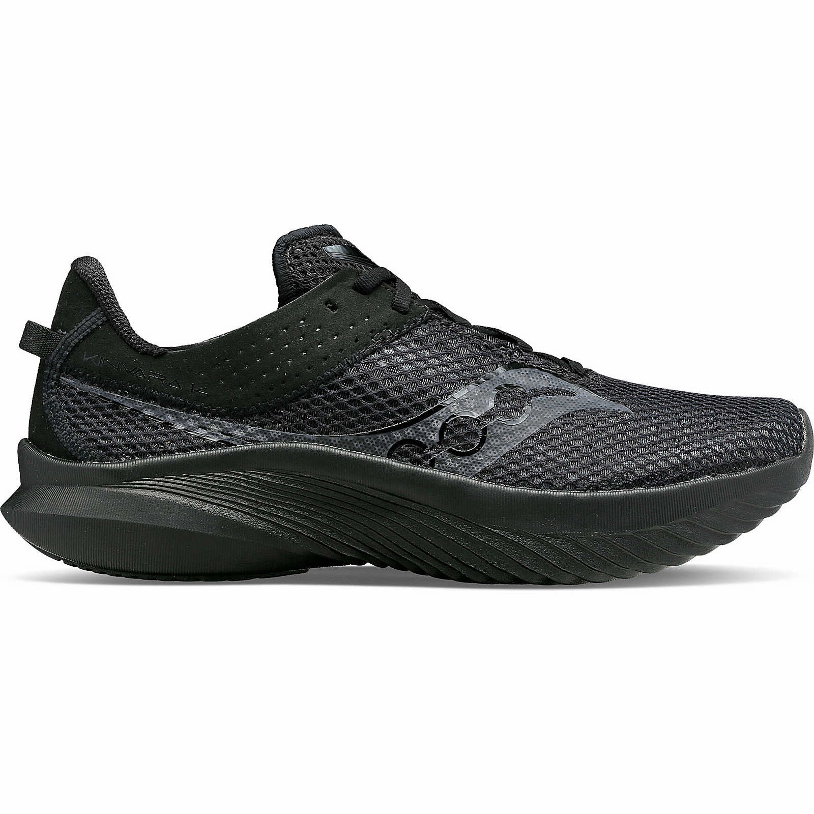 Men's Saucony Kinvara 14 triple black Running Shoes Carbon