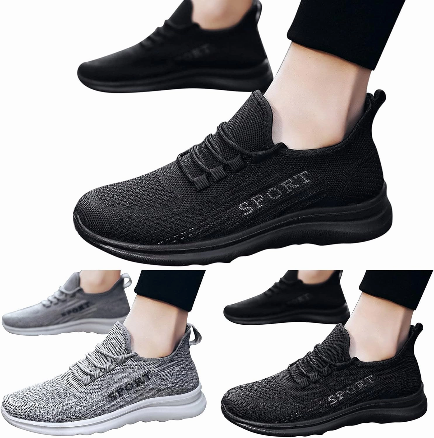 Men's Shoes Mens Slip on Shoes Tennis Shoe for Men Slip on Shoe for Men Sport Casual Sneaker Sparkly Sneakers