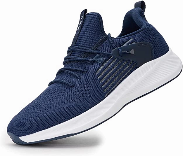 Men's Sneakers Running Shoes - Breathable Slip On Walking Sneakers Comfortable Supportive Fashion Tennis Shoes for Men Sport Gym Workout Work Casual Sneakers New Balance Gray Tennis Shoes